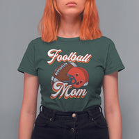 Football Mom T Shirt For Women Women Game Day Sunday Funday Rugby Helmet - Wonder Print Shop