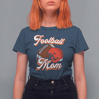 Football Mom T Shirt For Women Women Game Day Sunday Funday Rugby Helmet - Wonder Print Shop
