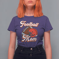 Football Mom T Shirt For Women Women Game Day Sunday Funday Rugby Helmet - Wonder Print Shop