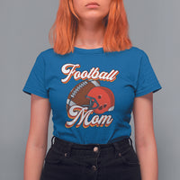 Football Mom T Shirt For Women Women Game Day Sunday Funday Rugby Helmet - Wonder Print Shop