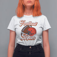 Football Mom T Shirt For Women Women Game Day Sunday Funday Rugby Helmet - Wonder Print Shop