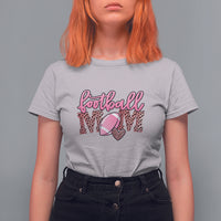 Football Mom T Shirt For Women Leopard Women Game Day Sunday Funday Rugby - Wonder Print Shop