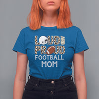 Football Mom T Shirt For Women Loud And Proud Football Mom Rugby Helmet - Wonder Print Shop