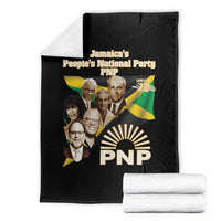 Jamaica People's National Party PNP Supporter Throw Blanket Patriotic Political Leaders Tribute Jamaican Flag - Wonder Print Shop
