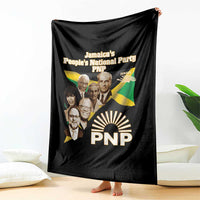 Jamaica People's National Party PNP Supporter Throw Blanket Patriotic Political Leaders Tribute Jamaican Flag - Wonder Print Shop