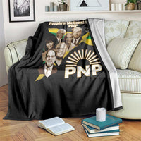 Jamaica People's National Party PNP Supporter Throw Blanket Patriotic Political Leaders Tribute Jamaican Flag - Wonder Print Shop
