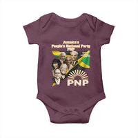 Jamaica People's National Party PNP Supporter Baby Onesie Patriotic Political Leaders Tribute Jamaican Flag - Wonder Print Shop