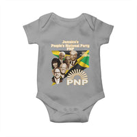 Jamaica People's National Party PNP Supporter Baby Onesie Patriotic Political Leaders Tribute Jamaican Flag - Wonder Print Shop