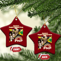 Jamaica People's National Party PNP Supporter Ceramic Ornament Patriotic Political Leaders Tribute Jamaican Flag - Wonder Print Shop