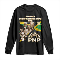 Jamaica People's National Party PNP Supporter Long Sleeve Shirt Patriotic Political Leaders Tribute Jamaican Flag - Wonder Print Shop