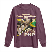 Jamaica People's National Party PNP Supporter Long Sleeve Shirt Patriotic Political Leaders Tribute Jamaican Flag - Wonder Print Shop