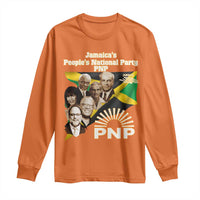 Jamaica People's National Party PNP Supporter Long Sleeve Shirt Patriotic Political Leaders Tribute Jamaican Flag - Wonder Print Shop