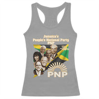 Jamaica People's National Party PNP Supporter Racerback Tank Top Patriotic Political Leaders Tribute Jamaican Flag - Wonder Print Shop