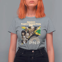 Jamaica People's National Party PNP Supporter T Shirt For Women Patriotic Political Leaders Tribute Jamaican Flag - Wonder Print Shop
