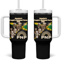 Jamaica People's National Party PNP Supporter Tumbler With Handle Patriotic Political Leaders Tribute Jamaican Flag - Wonder Print Shop