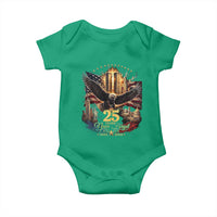 Patriotic American Eagle 9 11 Memorial 25th Anniversary Baby Onesie 25 Years 2021 2026 Never Forget