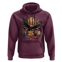 Patriotic American Eagle 9 11 Memorial 25th Anniversary Hoodie 25 Years 2021 2026 Never Forget