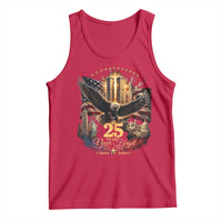 Patriotic American Eagle 9 11 Memorial 25th Anniversary Tank Top 25 Years 2021 2026 Never Forget