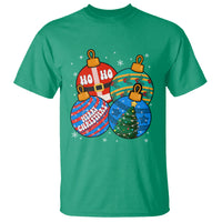 Retro Groovy Merry Christmas Ornament Ho Ho Ho T Shirt - Wonder Print Shop