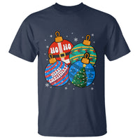 Retro Groovy Merry Christmas Ornament Ho Ho Ho T Shirt - Wonder Print Shop