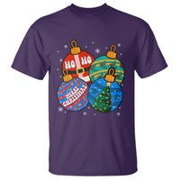 Retro Groovy Merry Christmas Ornament Ho Ho Ho T Shirt - Wonder Print Shop