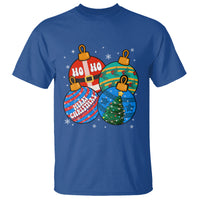 Retro Groovy Merry Christmas Ornament Ho Ho Ho T Shirt - Wonder Print Shop