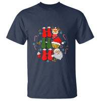 Retro Groovy Christmas Ho Ho Ho Reindeer Disco Ball Santa Xmas T Shirt - Wonder Print Shop