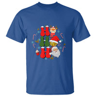 Retro Groovy Christmas Ho Ho Ho Reindeer Disco Ball Santa Xmas T Shirt - Wonder Print Shop