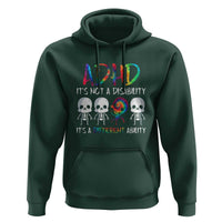 ADHD Awareness Hoodie It's Not A Disability It's A Different Ability