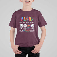 ADHD Awareness T Shirt For Kid It's Not A Disability It's A Different Ability - Wonder Print Shop