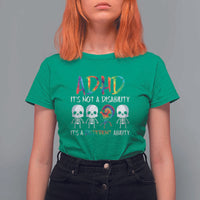 ADHD Awareness T Shirt For Women It's Not A Disability It's A Different Ability - Wonder Print Shop