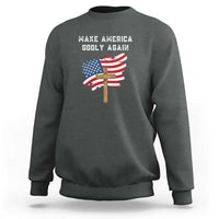 Christian Faith Sweatshirt Make America Godly Again American Flag - Wonder Print Shop