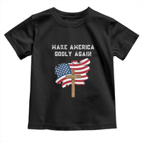 Christian Faith Toddler T Shirt Make America Godly Again American Flag
