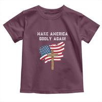 Christian Faith Toddler T Shirt Make America Godly Again American Flag
