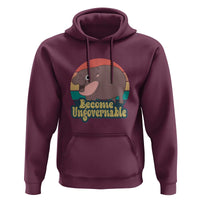 Funny Baby Hippo Moo Deng Hoodie Become Ungovernable Retro