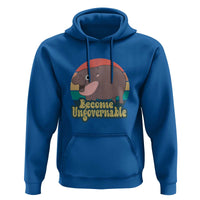 Funny Baby Hippo Moo Deng Hoodie Become Ungovernable Retro
