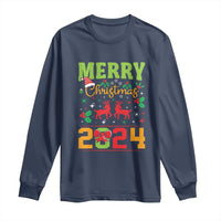 Merry Christmas 2024 Long Sleeve Shirt Classic Festive Xmas Vibe