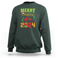 Merry Christmas 2024 Sweatshirt Classic Festive Xmas Vibe - Wonder Print Shop
