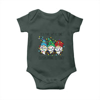 Christmas Gnomies Baby Onesie It's Fine I'm Fine Everything Is Fine