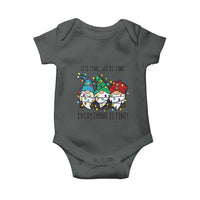 Christmas Gnomies Baby Onesie It's Fine I'm Fine Everything Is Fine