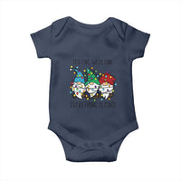Christmas Gnomies Baby Onesie It's Fine I'm Fine Everything Is Fine
