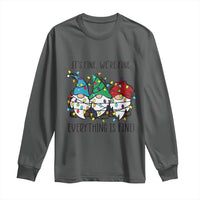 Christmas Gnomies Long Sleeve Shirt It's Fine I'm Fine Everything Is Fine
