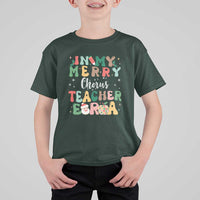 Christmas Choral Music Teacher T Shirt For Kid In My Merry Chorus Teacher Era Xmas Carol Master - Wonder Print Shop