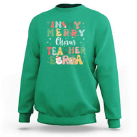 Christmas Choral Music Teacher Sweatshirt In My Merry Chorus Teacher Era Xmas Carol Master - Wonder Print Shop