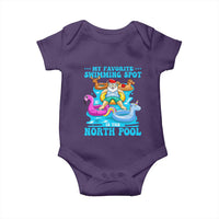 Christmas In July Relaxing Santa Baby Onesie My Favorite Swimming Spot Is The North Pole
