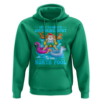 Christmas In July Relaxing Santa Hoodie My Favorite Swimming Spot Is The North Pole