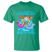 Christmas In July Relaxing Santa T Shirt My Favorite Swimming Spot Is The North Pole - Wonder Print Shop