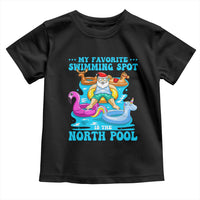 Christmas In July Relaxing Santa Toddler T Shirt My Favorite Swimming Spot Is The North Pole