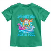 Christmas In July Relaxing Santa Toddler T Shirt My Favorite Swimming Spot Is The North Pole