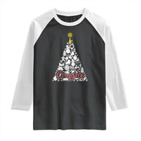 Christmas Tree Raglan Shirt Red Plaid Daughter